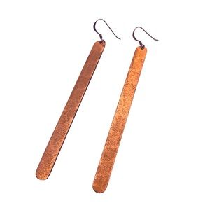Copper Bar Earrings
